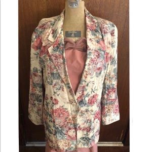 Vintage floral blazer.